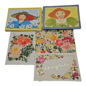 $4 FIRM - Open Box Assorted Note Cards 5 Designs
